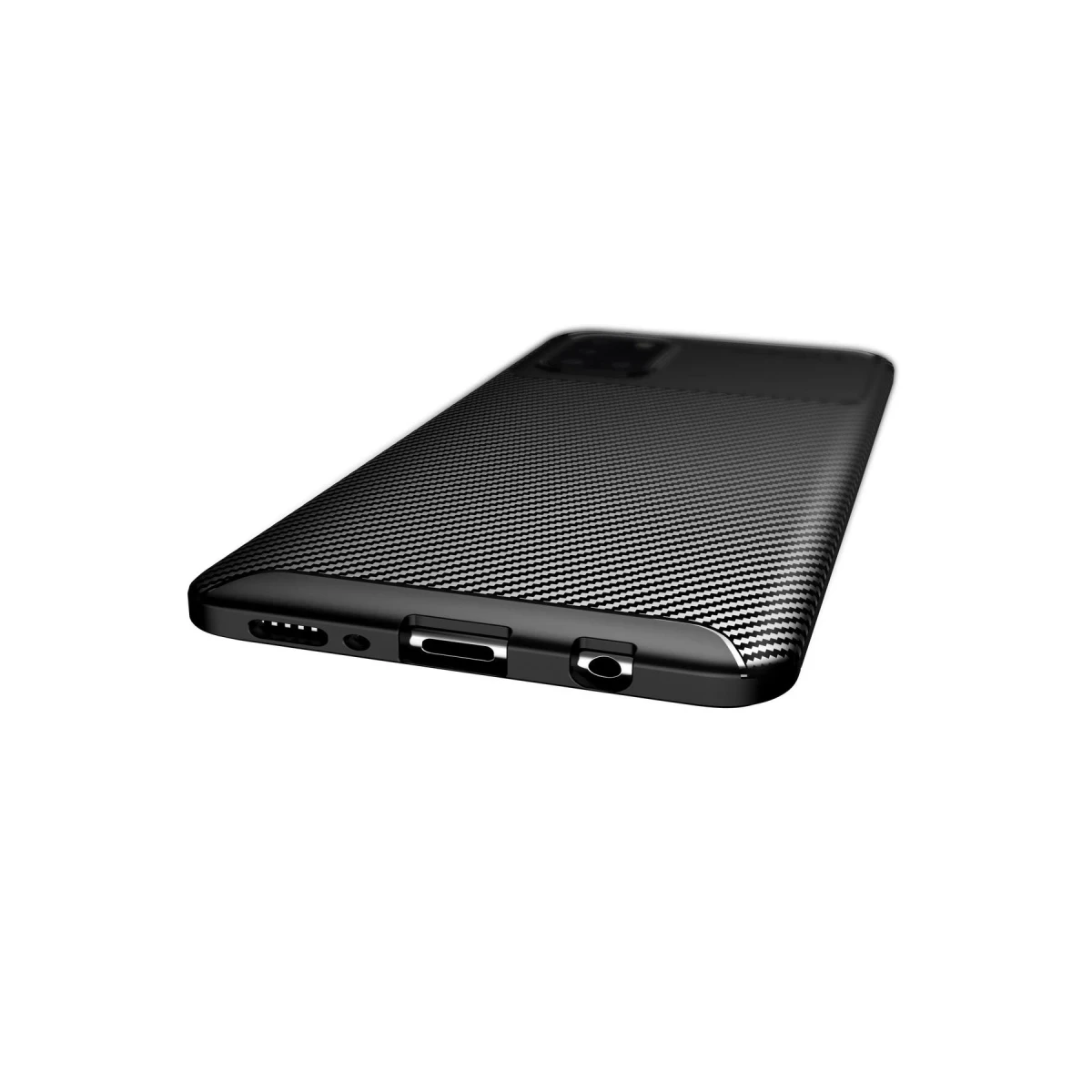 Newface Samsung Galaxy A31 Kılıf Auto Focus Karbon Kapak - Siyah — görsel 5