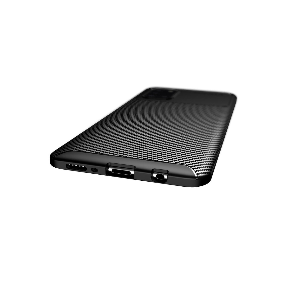 Newface Samsung Galaxy A31 Kılıf Auto Focus Karbon Kapak - Siyah — görsel 8