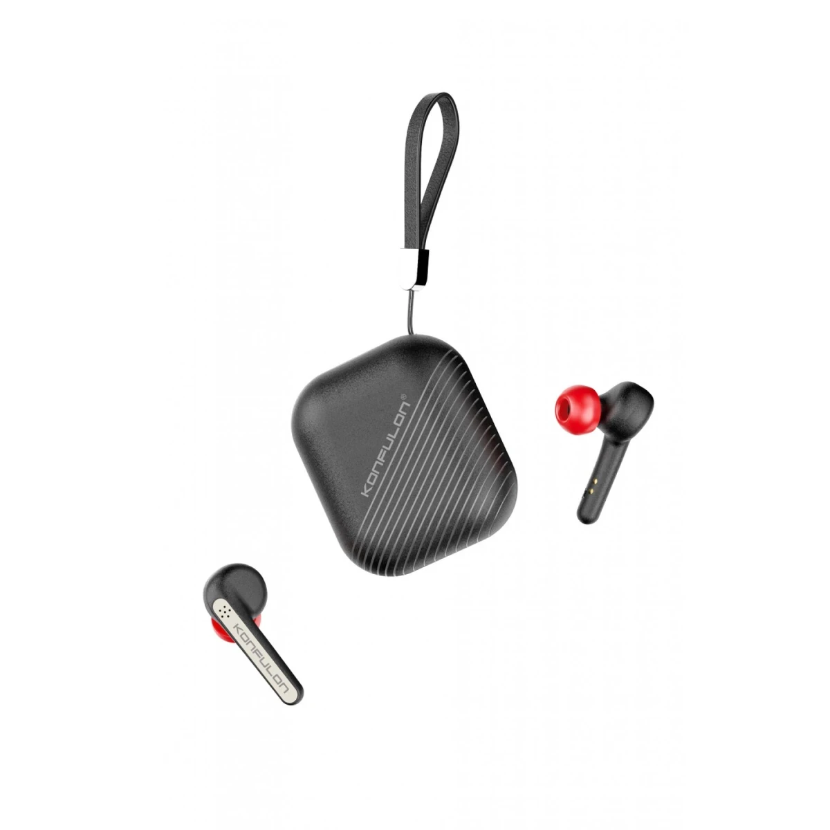Konfulon BTS09 Kablosuz Airpods Kulaklık - Siyah — görsel 6