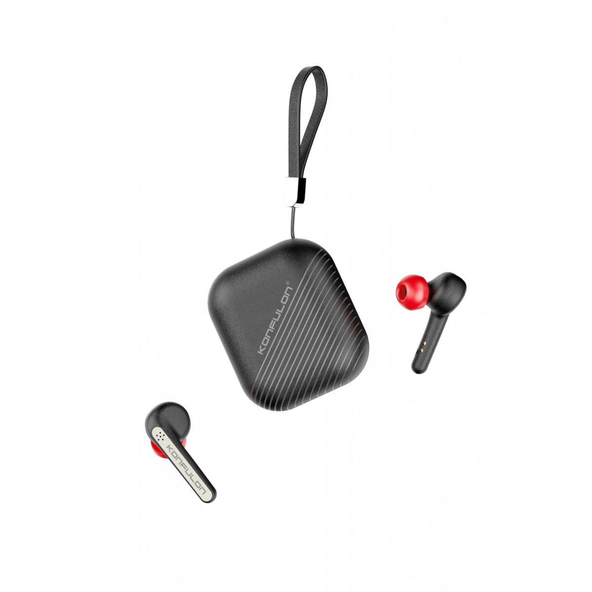 Konfulon BTS09 Kablosuz Airpods Kulaklık - Siyah — görsel 11