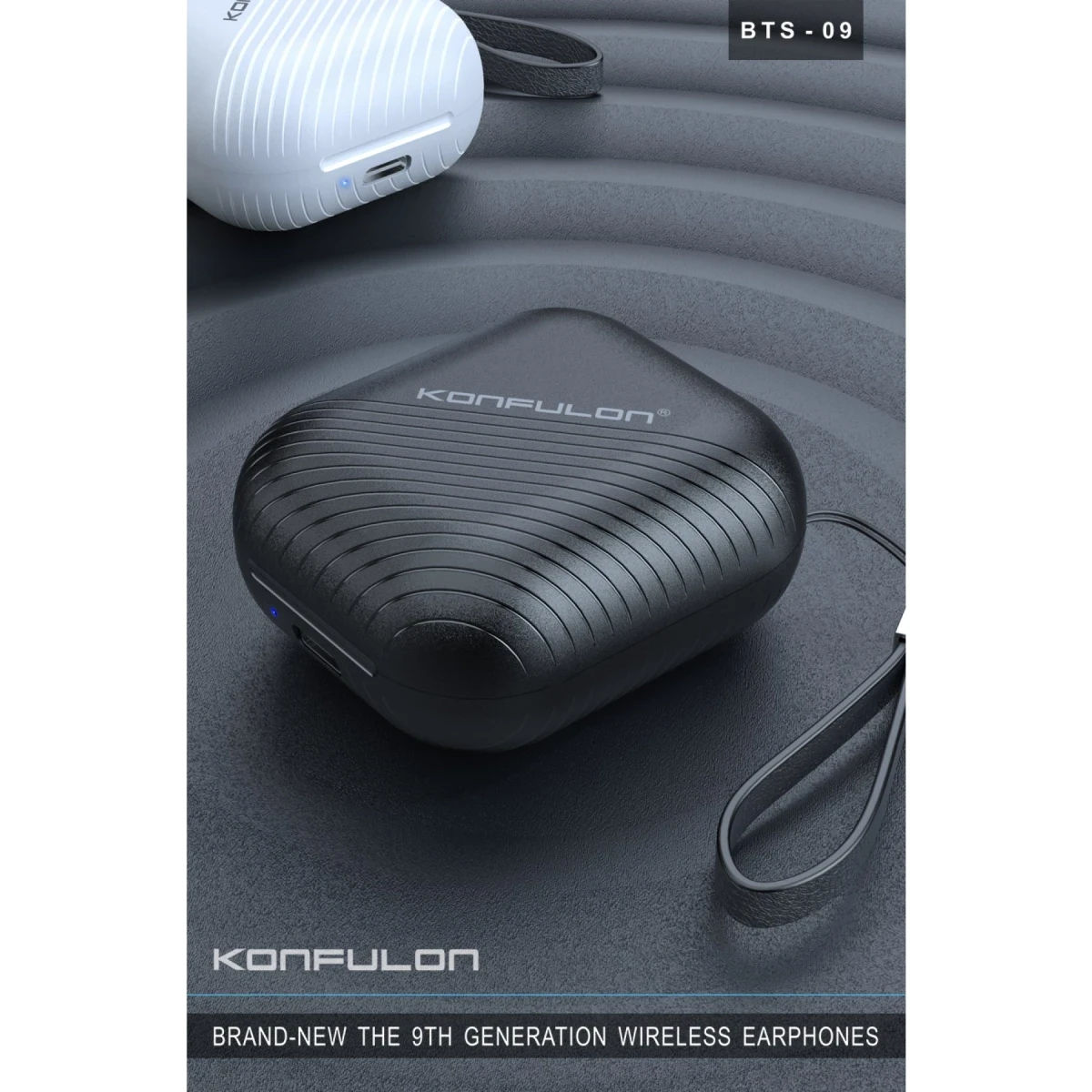 Konfulon BTS09 Kablosuz Airpods Kulaklık - Siyah — görsel 7