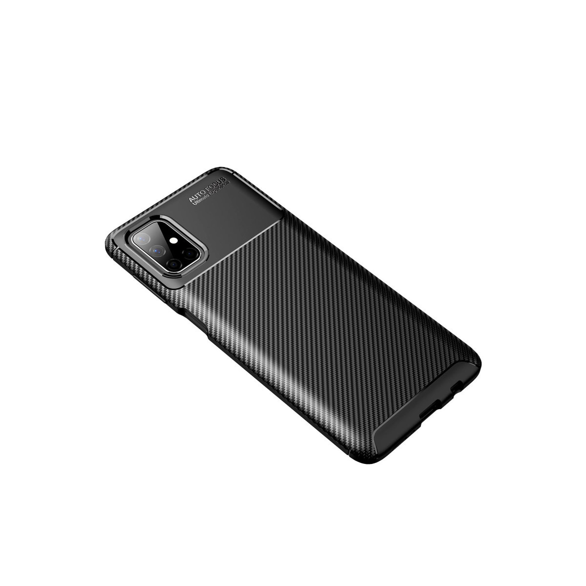 Newface Samsung Galaxy M51 Kılıf Auto Focus Karbon Kapak - Siyah — görsel 6
