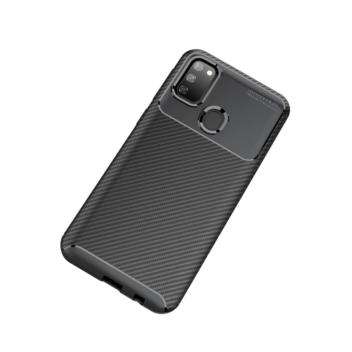 Newface Samsung Galaxy M30S Kılıf Auto Focus Karbon Kapak - Siyah — görsel 6