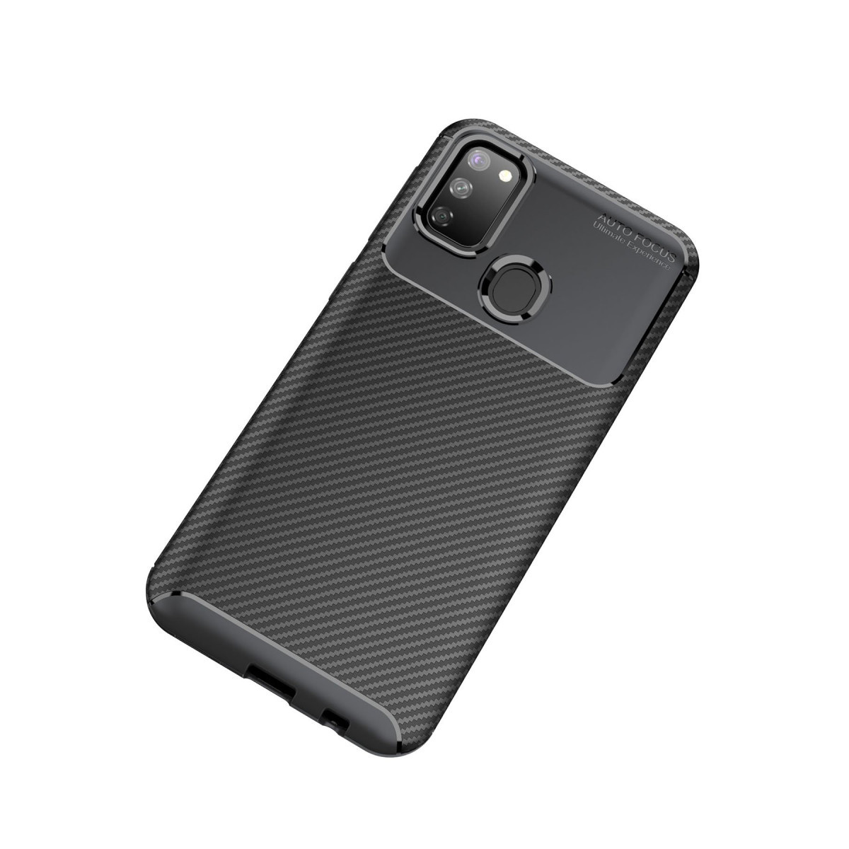 Newface Samsung Galaxy M30S Kılıf Auto Focus Karbon Kapak - Siyah — görsel 10