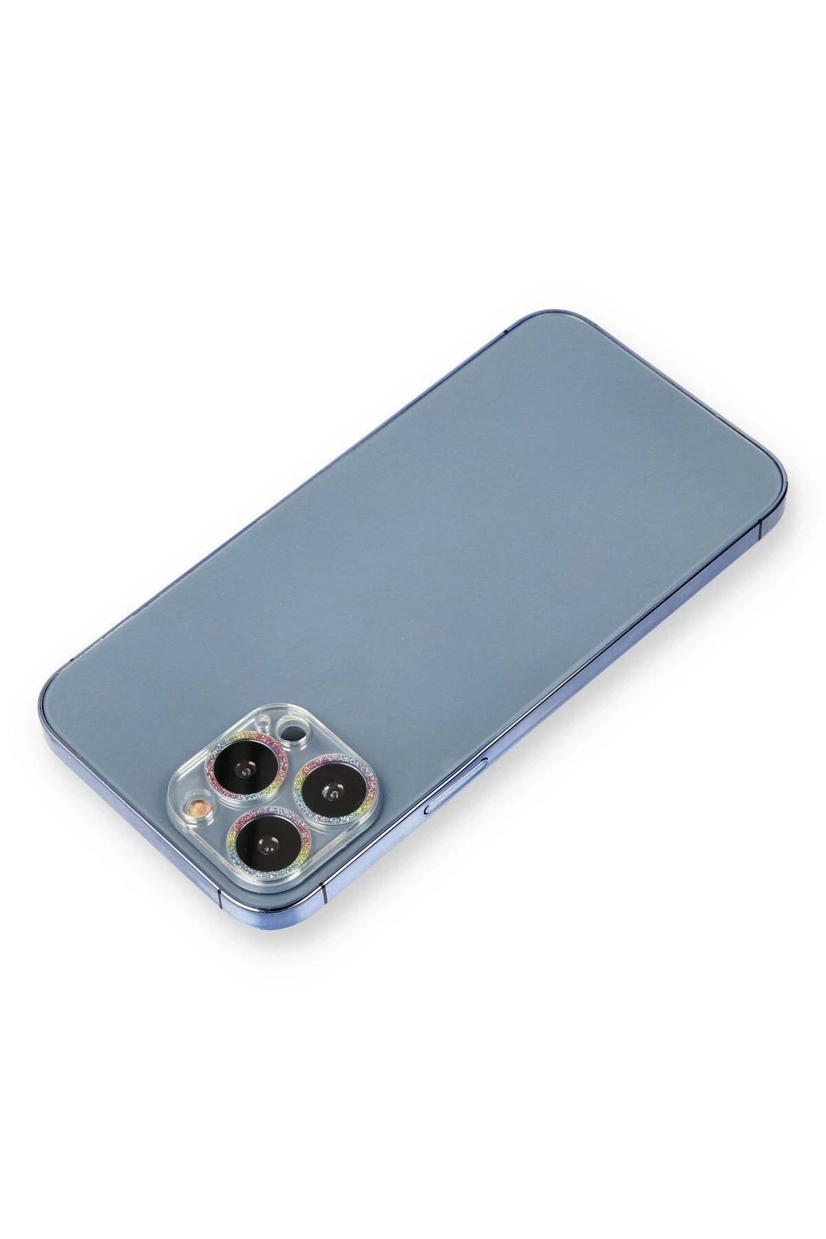 Newface iPhone 12 Pro Max Shine Kamera Lens Koruma Cam - Rainbow