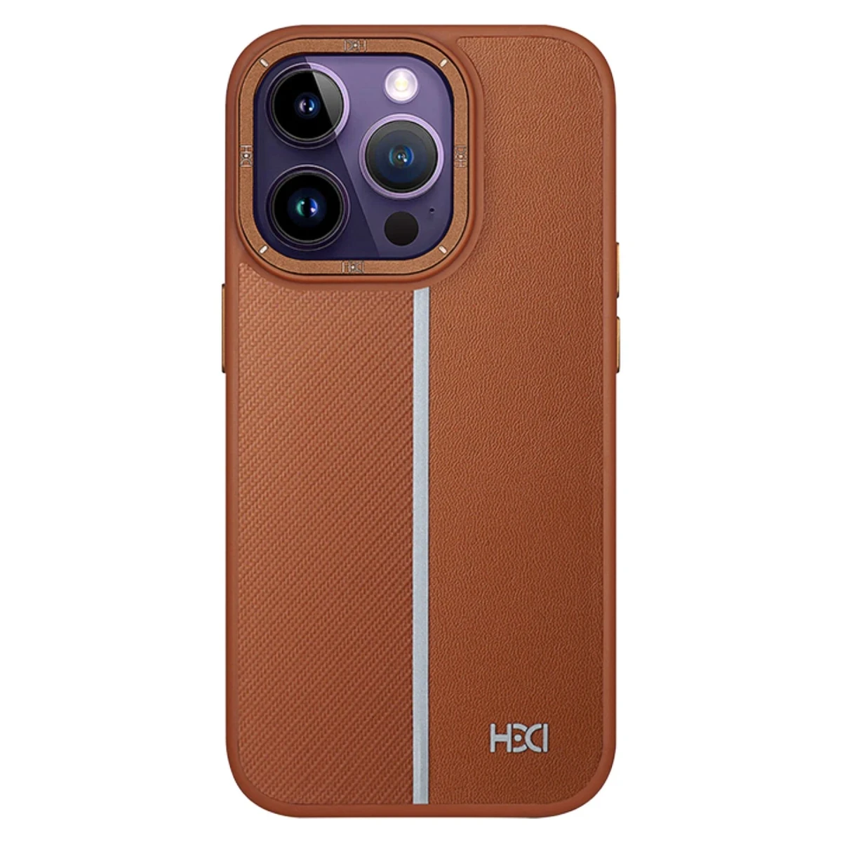 HDD Apple iPhone 13 Pro Kılıf HBC-155 Lizbon Kapak - Kahverengi