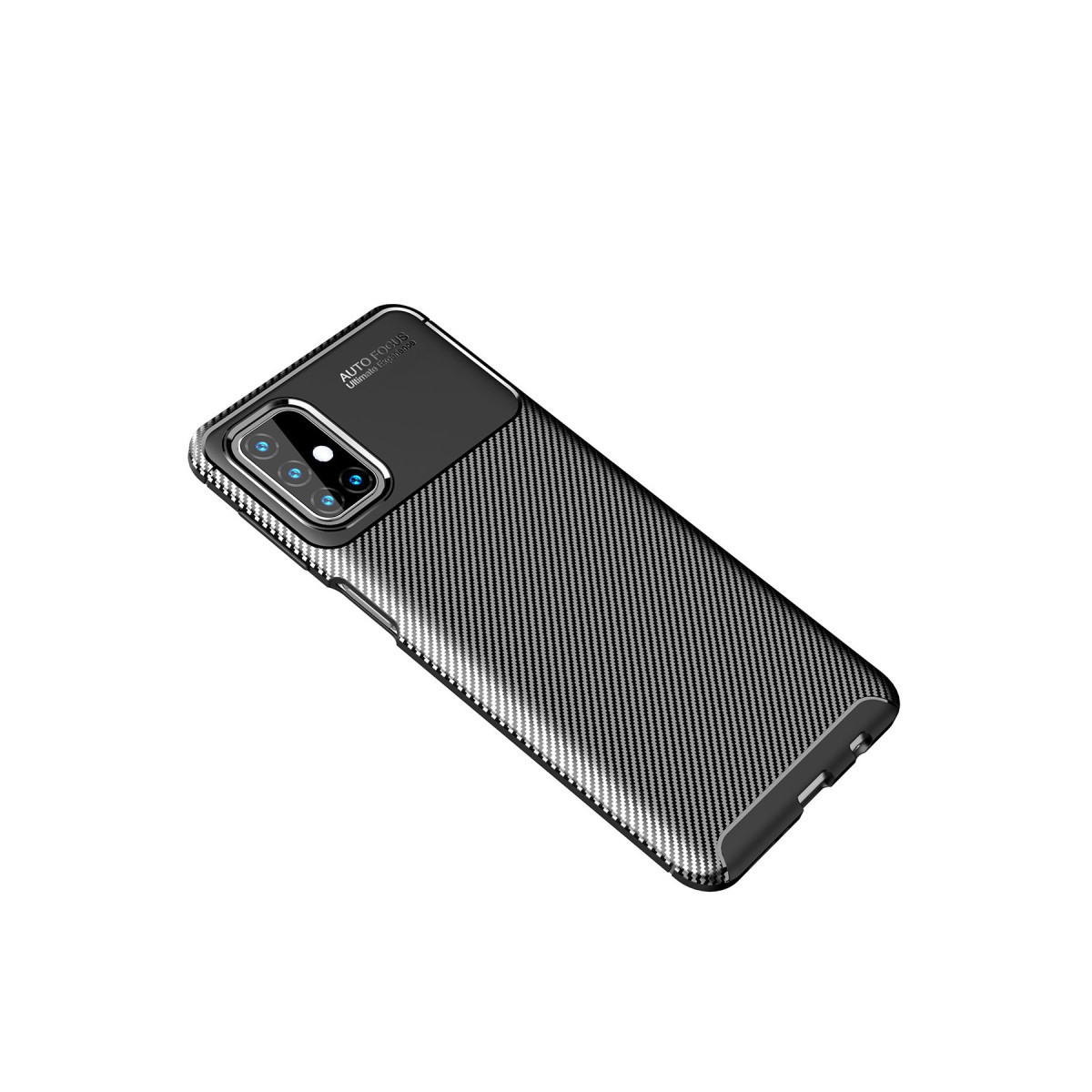Newface Samsung Galaxy M31S Kılıf Auto Focus Karbon Kapak - Siyah — görsel 6