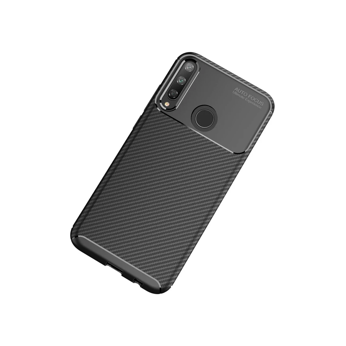 Newface Huawei P40 Lite E Kılıf Auto Focus Karbon Kapak - Siyah — görsel 5