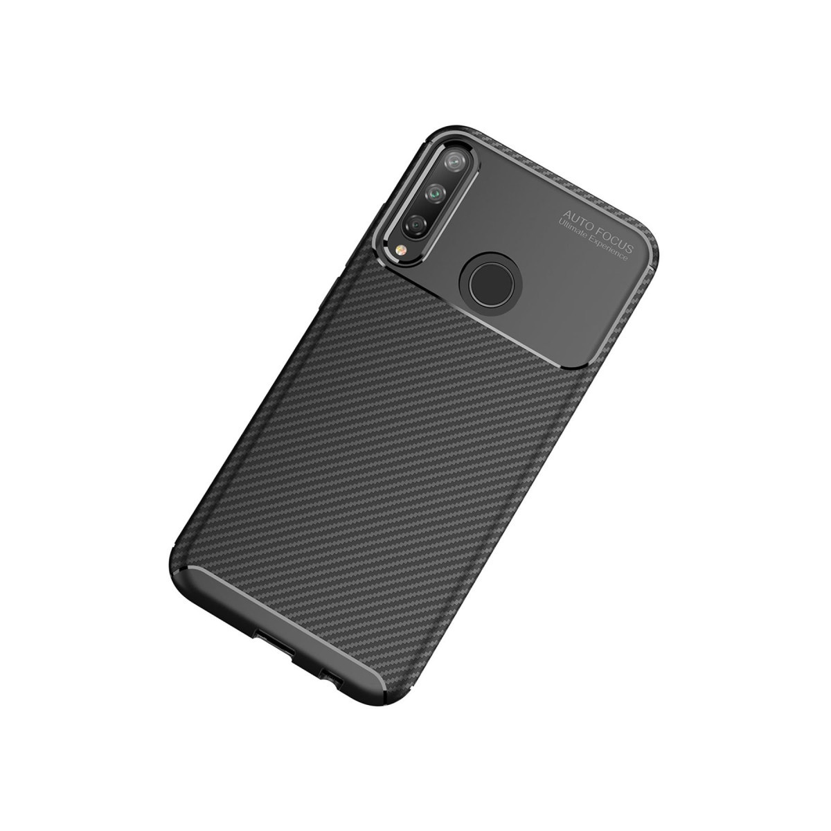 Newface Huawei P40 Lite E Kılıf Auto Focus Karbon Kapak - Siyah — görsel 8