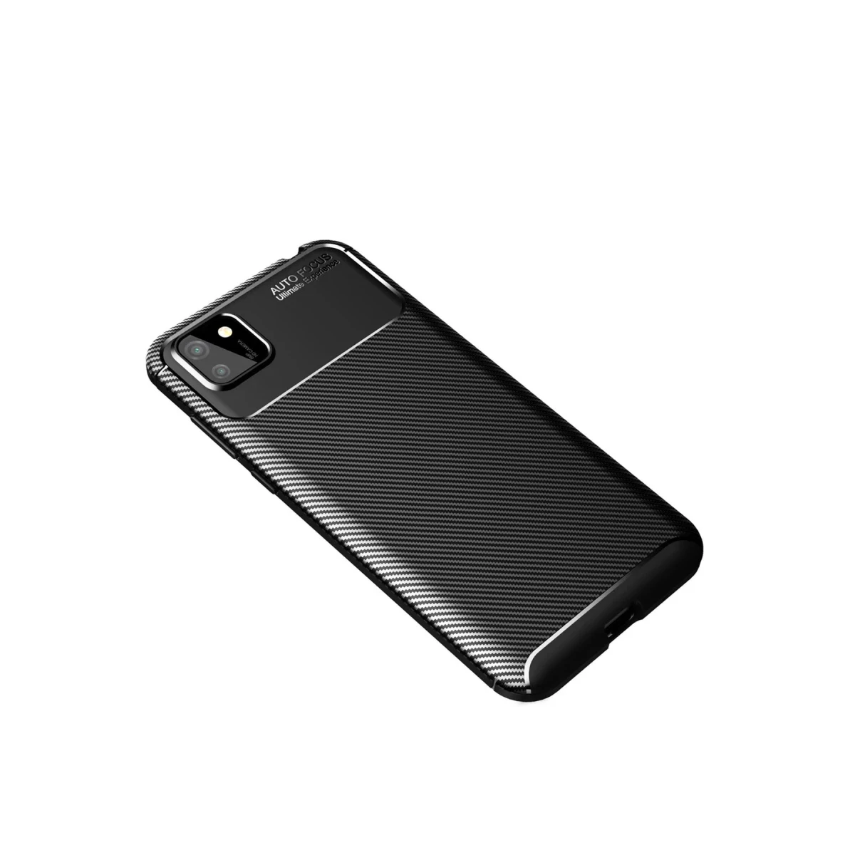 Newface Huawei Y5P Kılıf Auto Focus Karbon Kapak - Siyah — görsel 5