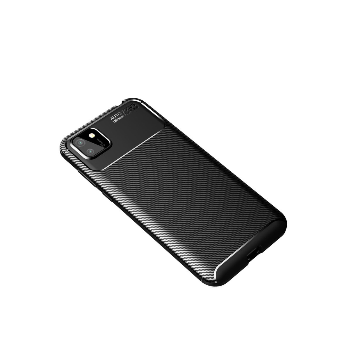 Newface Huawei Y5P Kılıf Auto Focus Karbon Kapak - Siyah — görsel 8
