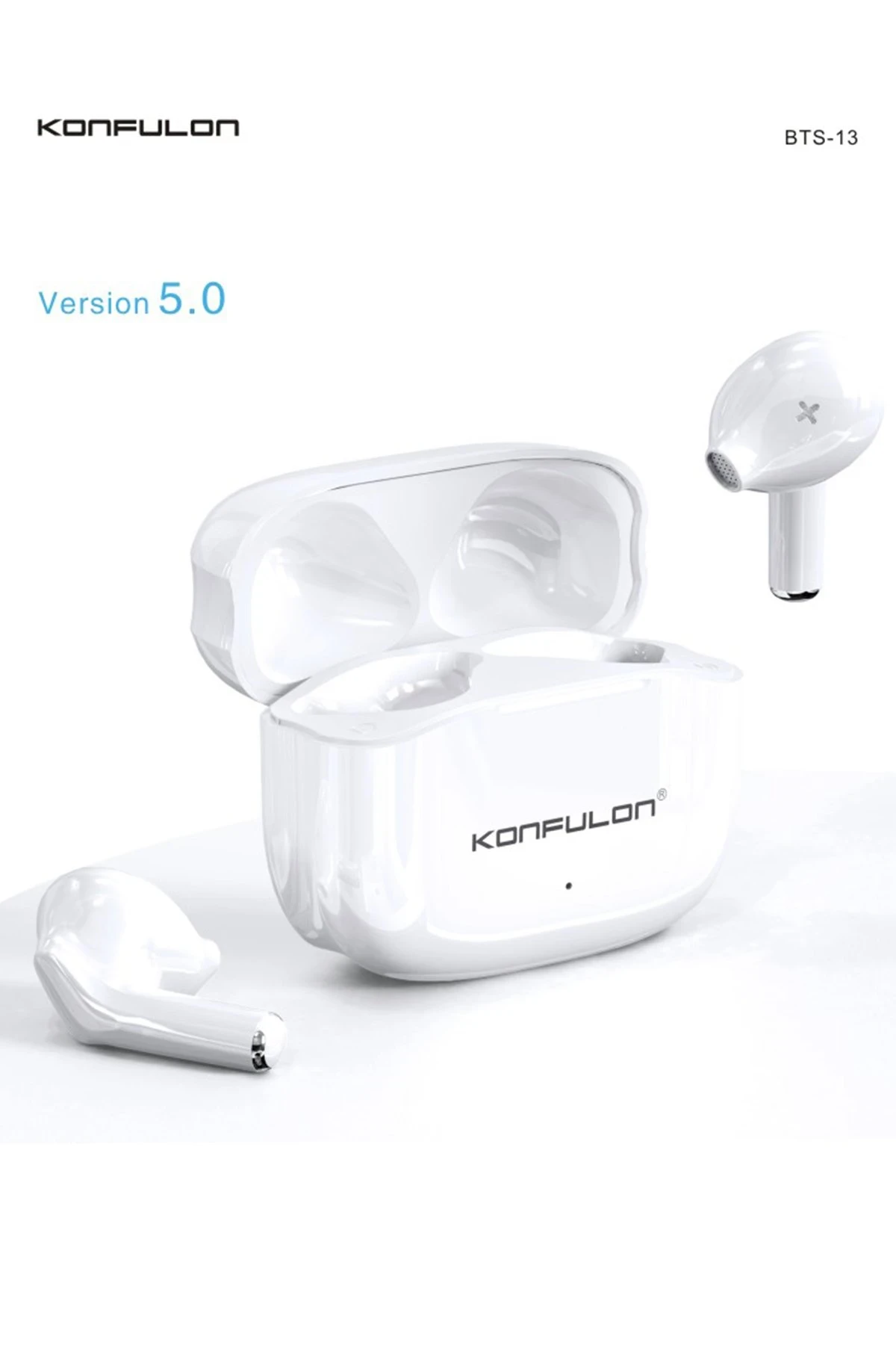 Konfulon BTS13 Kablosuz Airpods Kulaklık - Beyaz — görsel 2