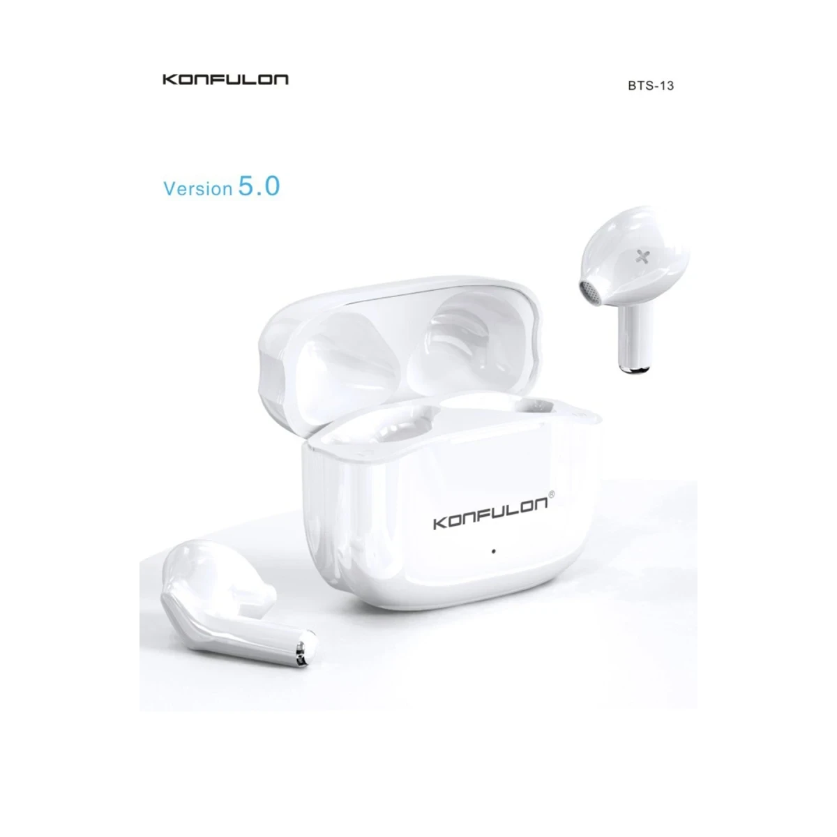 Konfulon BTS13 Kablosuz Airpods Kulaklık - Beyaz — görsel 4