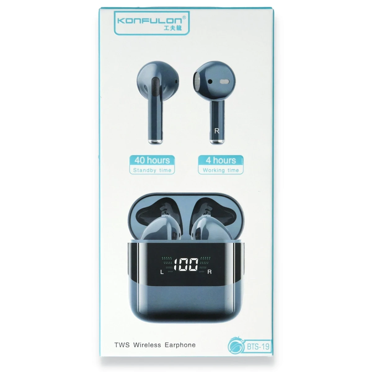 Konfulon BTS19 Kablosuz Airpods Kulaklık - Beyaz — görsel 11