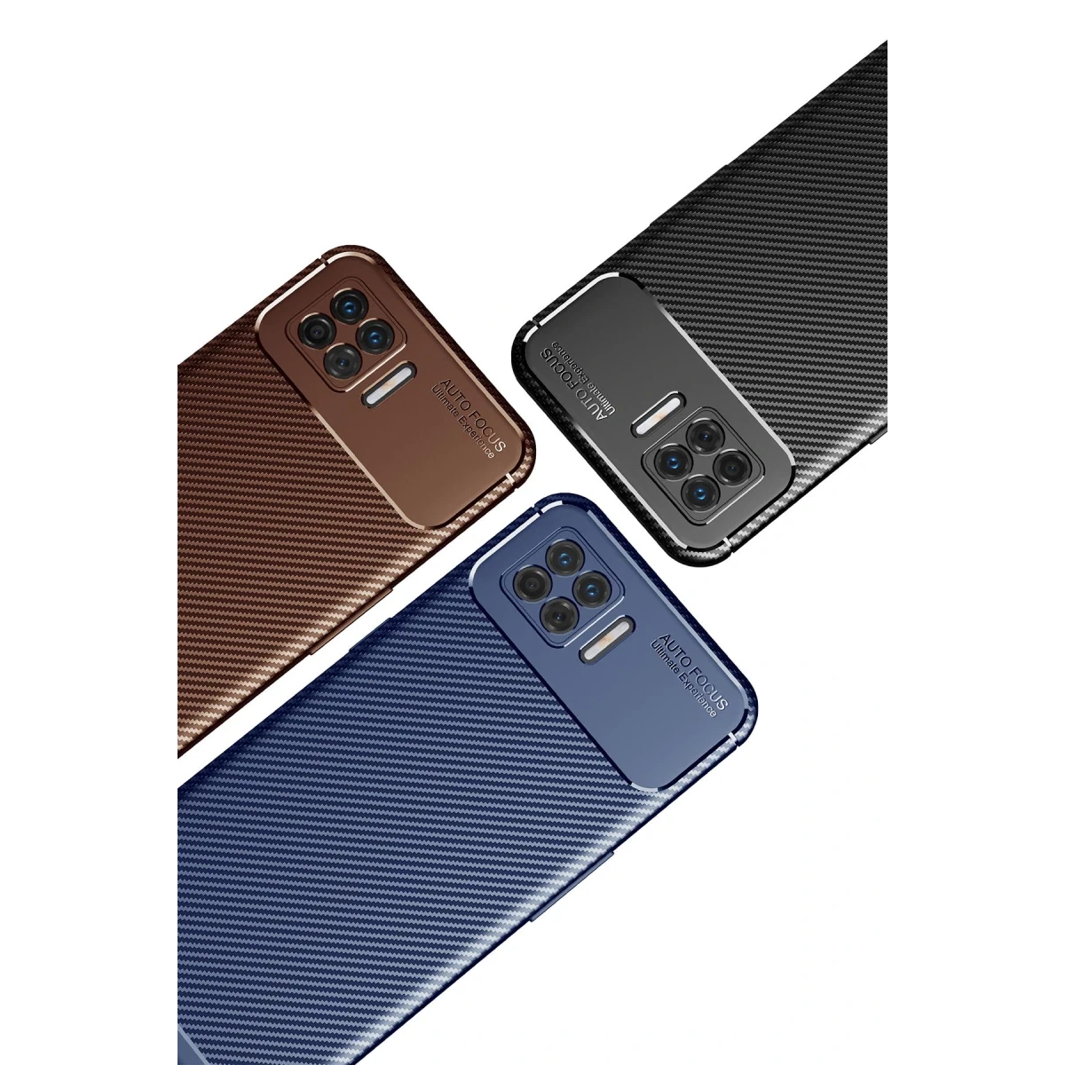 Newface Oppo A73 Kılıf Auto Focus Karbon Kapak - Siyah — görsel 6