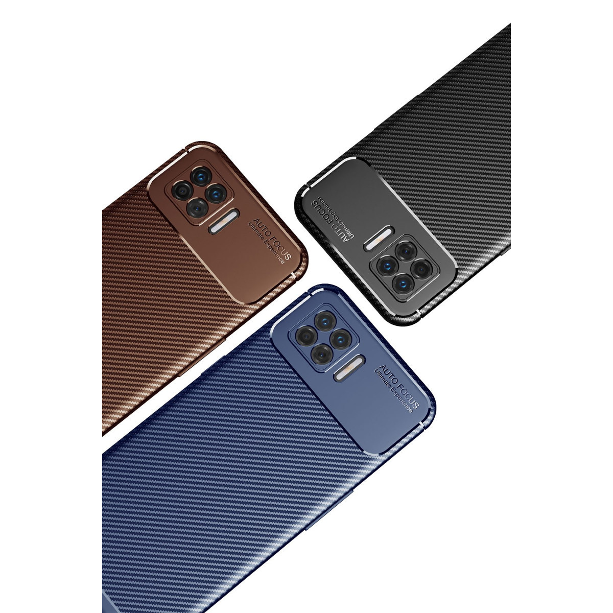 Newface Oppo A73 Kılıf Auto Focus Karbon Kapak - Siyah — görsel 9