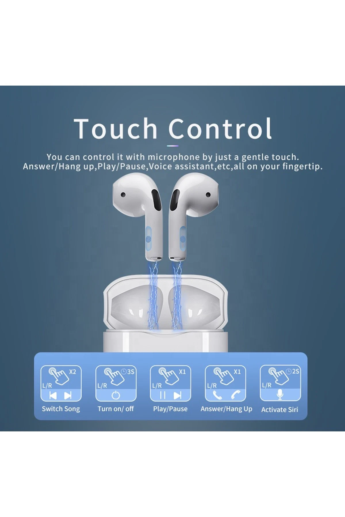 Konfulon BTS21 Kablosuz Airpods Kulaklık - Beyaz — görsel 3