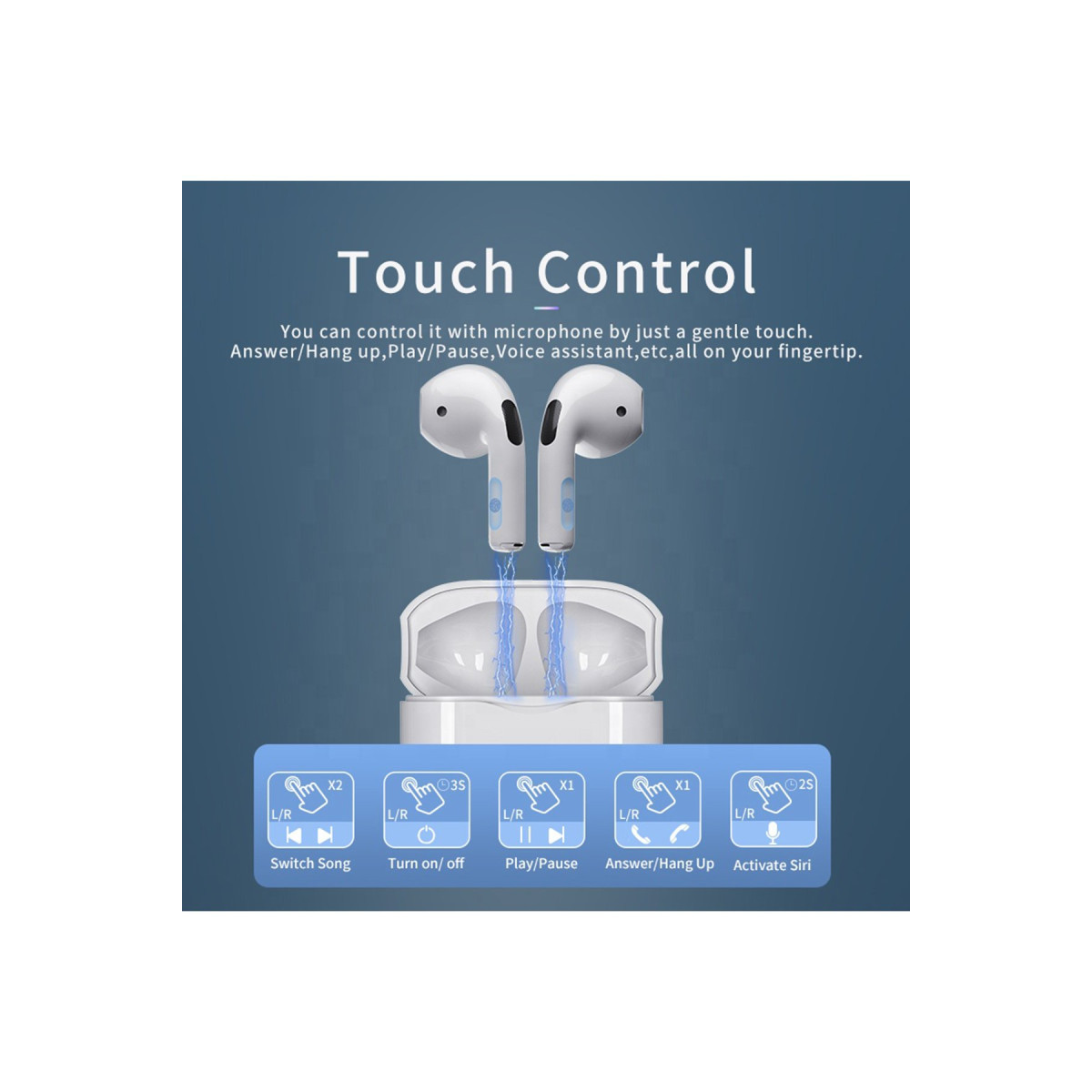 Konfulon BTS21 Kablosuz Airpods Kulaklık - Beyaz — görsel 9