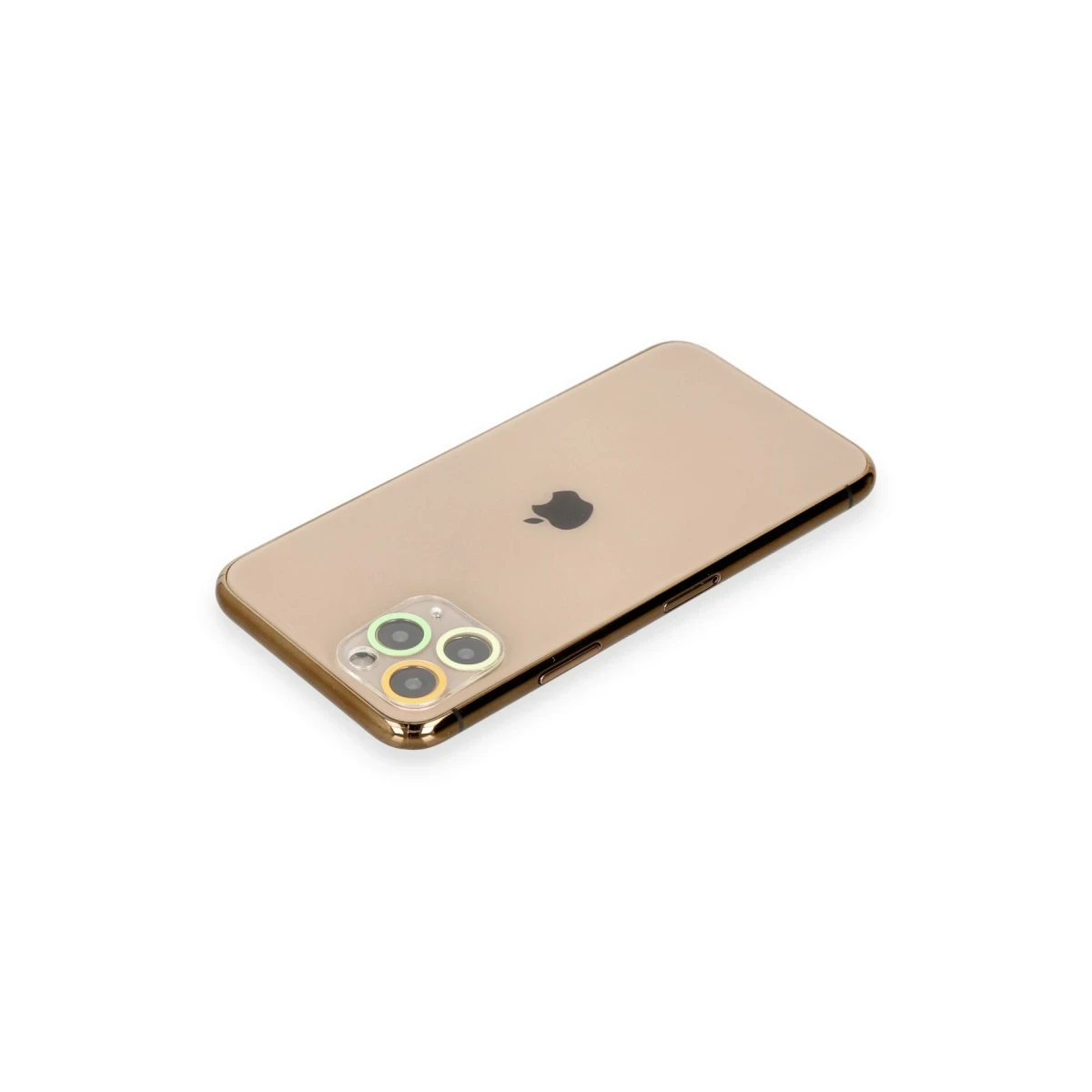Newface Apple iPhone 11 Pro Renkli Kamera Lens Koruma Cam - Sarı-Turuncu — görsel 5