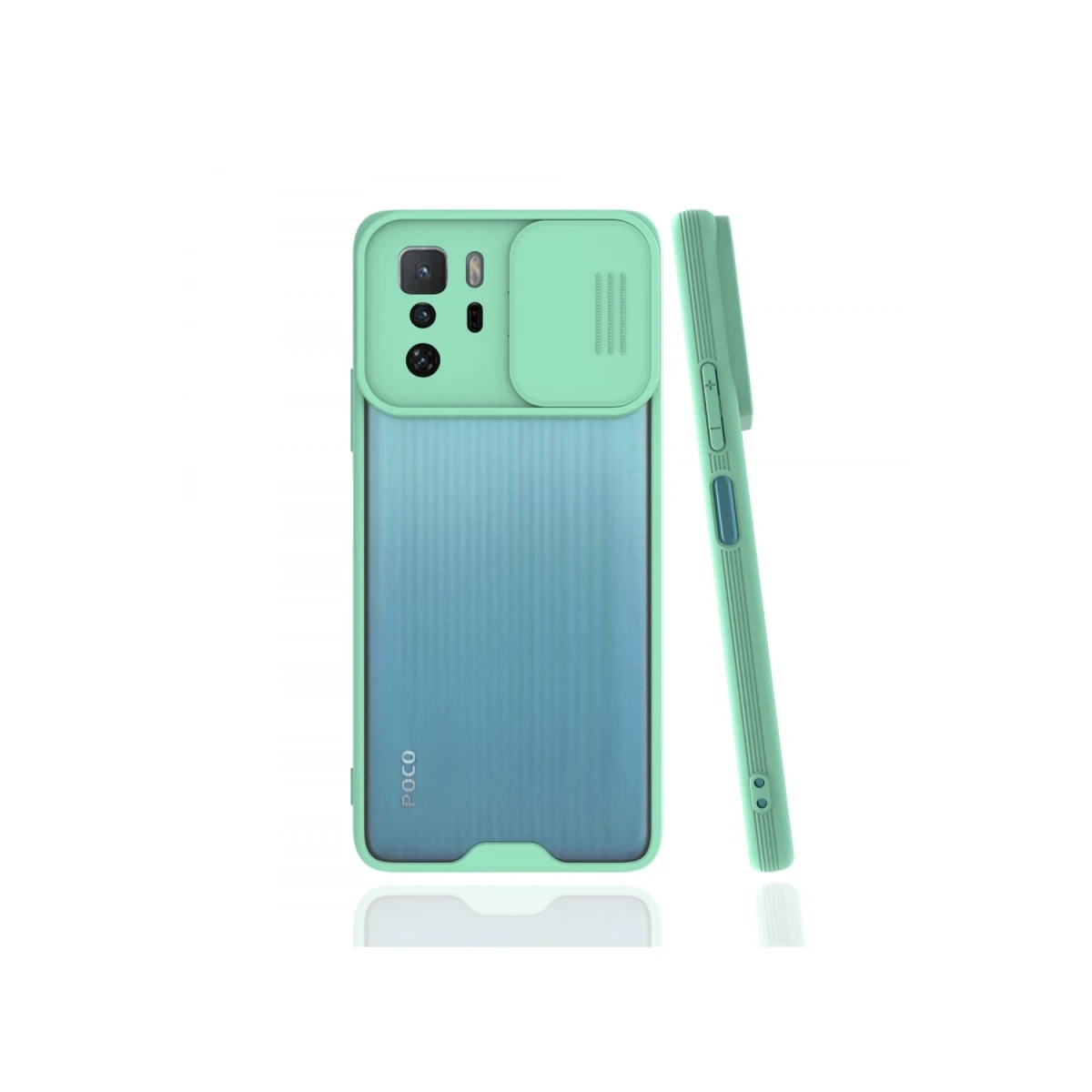 Newface Xiaomi Poco X3 GT Kılıf Platin Kamera Koruma Silikon - Açık Yeşil — görsel 2