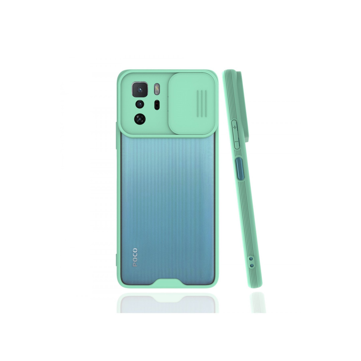 Newface Xiaomi Poco X3 GT Kılıf Platin Kamera Koruma Silikon - Açık Yeşil — görsel 3
