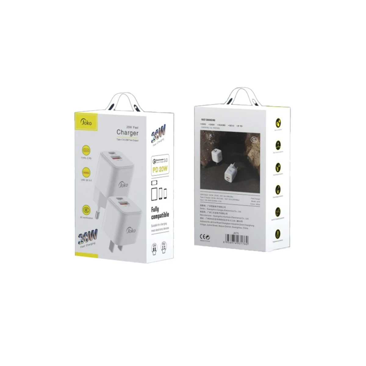 Konfulon JK75 20W PD Şarj Cihazı - Beyaz — görsel 6