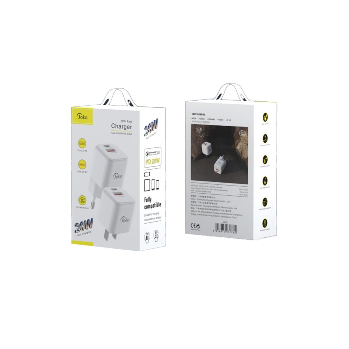 Konfulon JK75 20W PD Şarj Cihazı - Beyaz — görsel 9