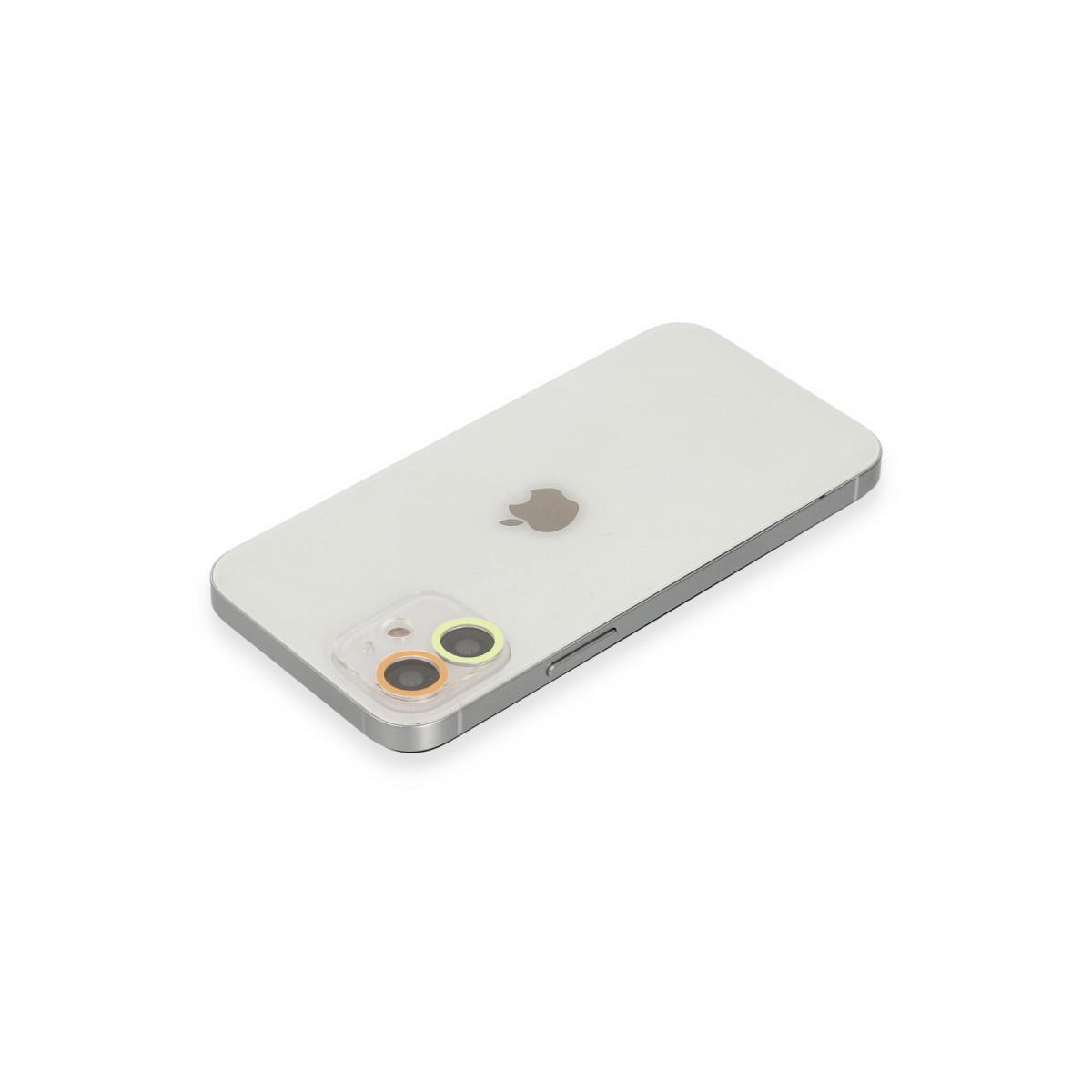Newface Apple iPhone 12 Mini Renkli Kamera Lens Koruma Cam - Sarı-Turuncu — görsel 8