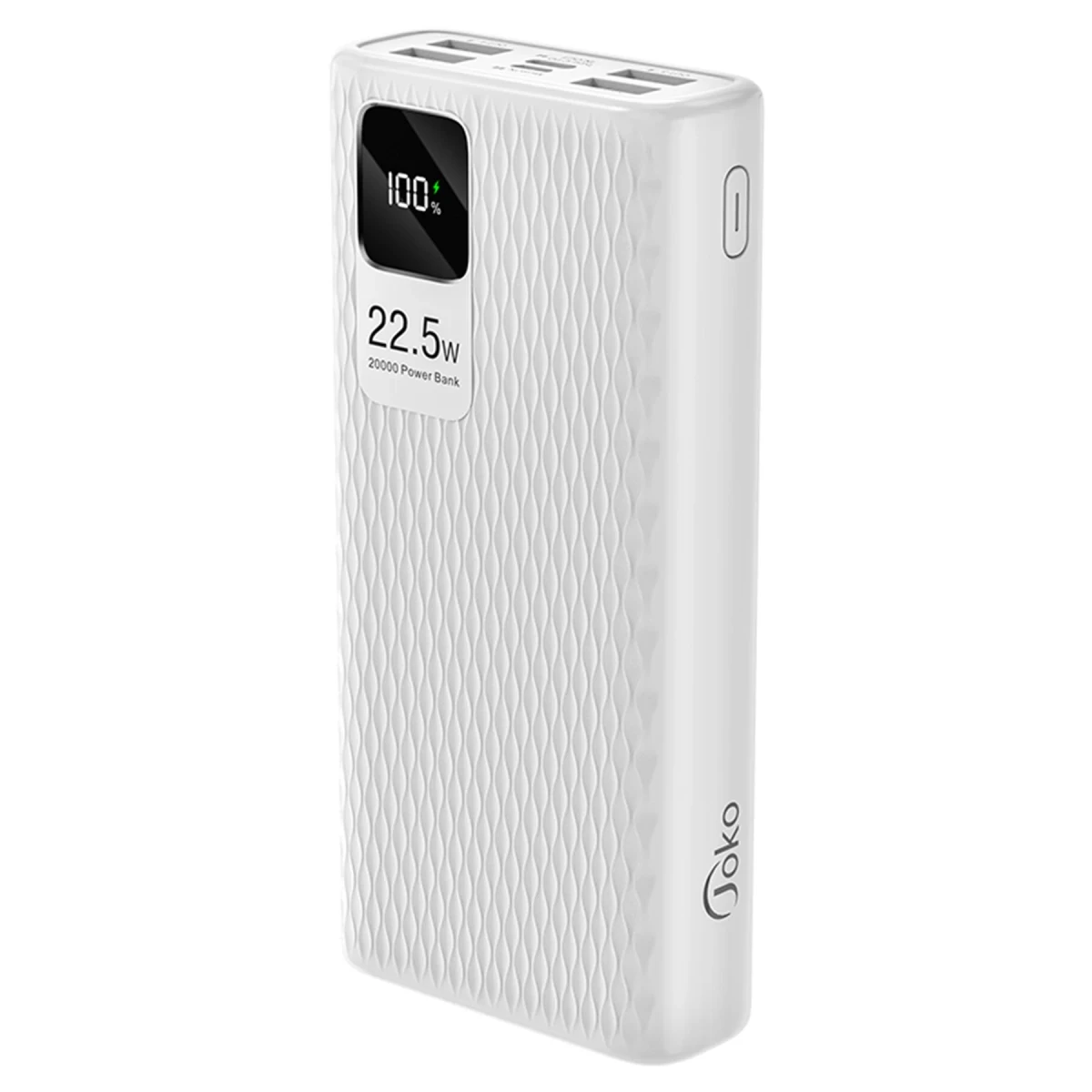 Joko A29Q 1 Adet 22.5W Usb / 3 Adet 15W Usb ve 1 Adet 20W Type-C Çıkışlı 20.000 mAh PD Powerbank - Beyaz — görsel 2