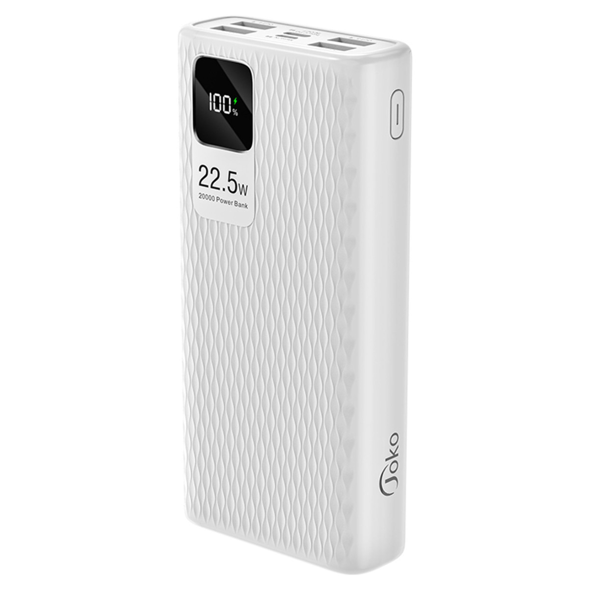 Joko A29Q 1 Adet 22.5W Usb / 3 Adet 15W Usb ve 1 Adet 20W Type-C Çıkışlı 20.000 mAh PD Powerbank - Beyaz — görsel 3