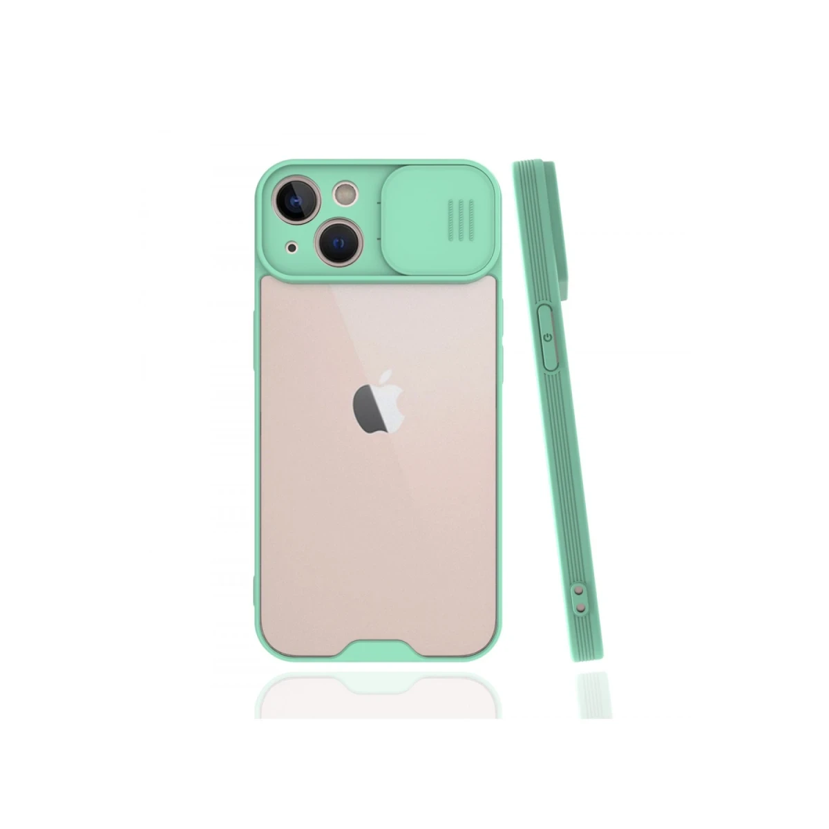 Newface Apple iPhone 13 Mini Kılıf Platin Kamera Koruma Silikon - Açık Yeşil — görsel 2