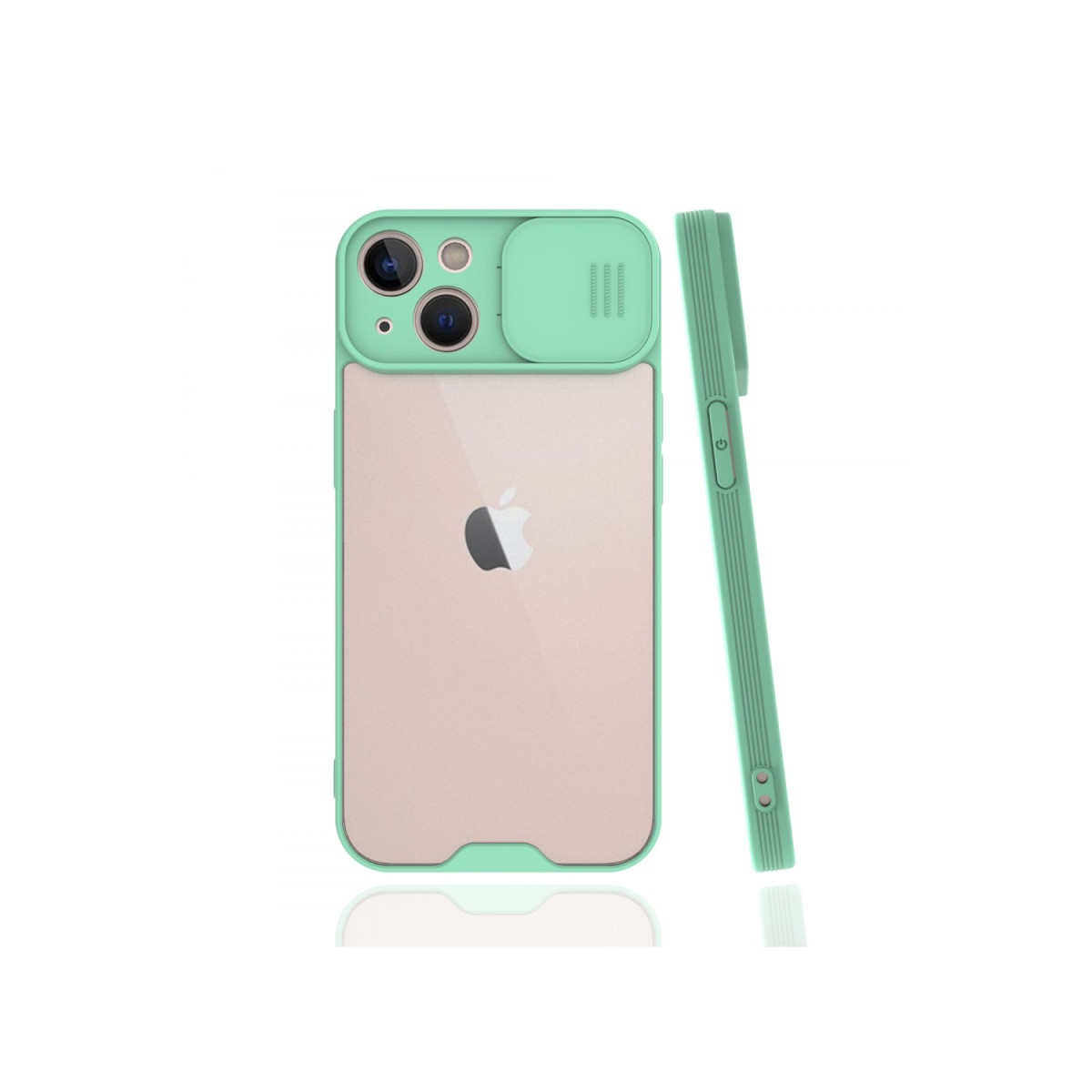 Newface Apple iPhone 13 Mini Kılıf Platin Kamera Koruma Silikon - Açık Yeşil — görsel 3