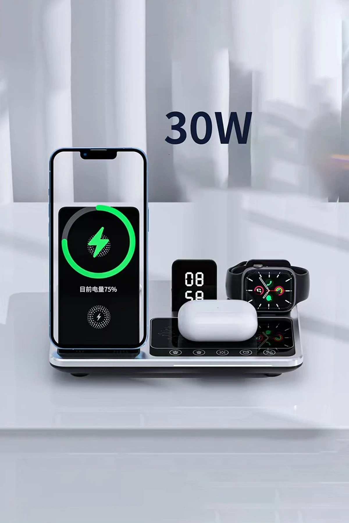 Konfulon R11 Kablosuz Şarj Masaüstü Set — görsel 2