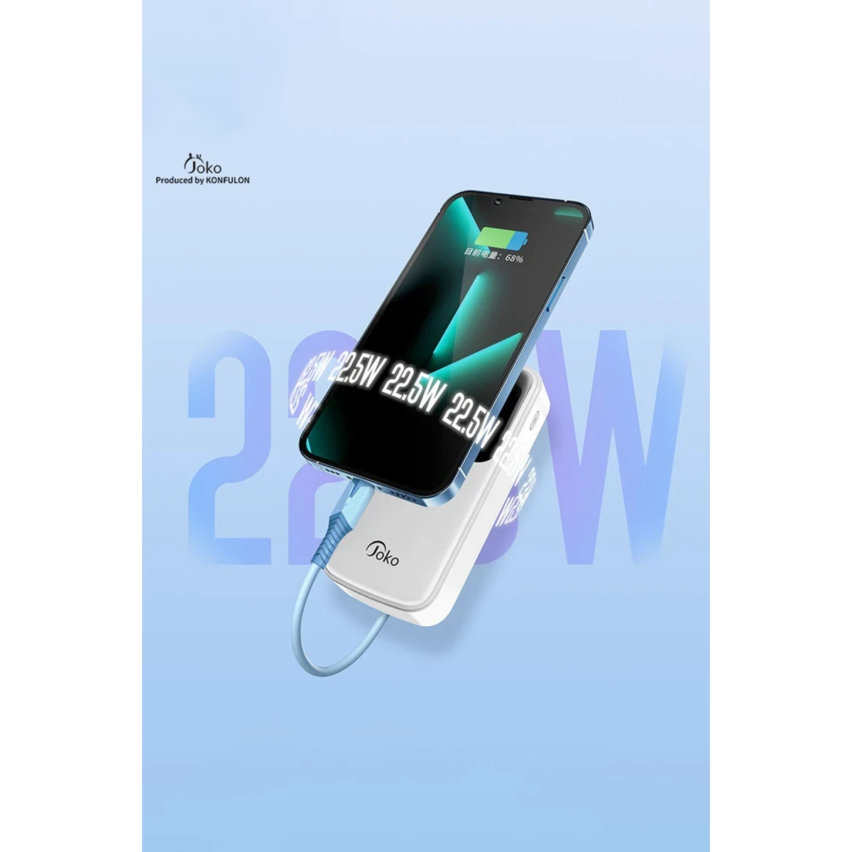 Konfulon J12 Powerbank 20.000 mAh - Siyah — görsel 4