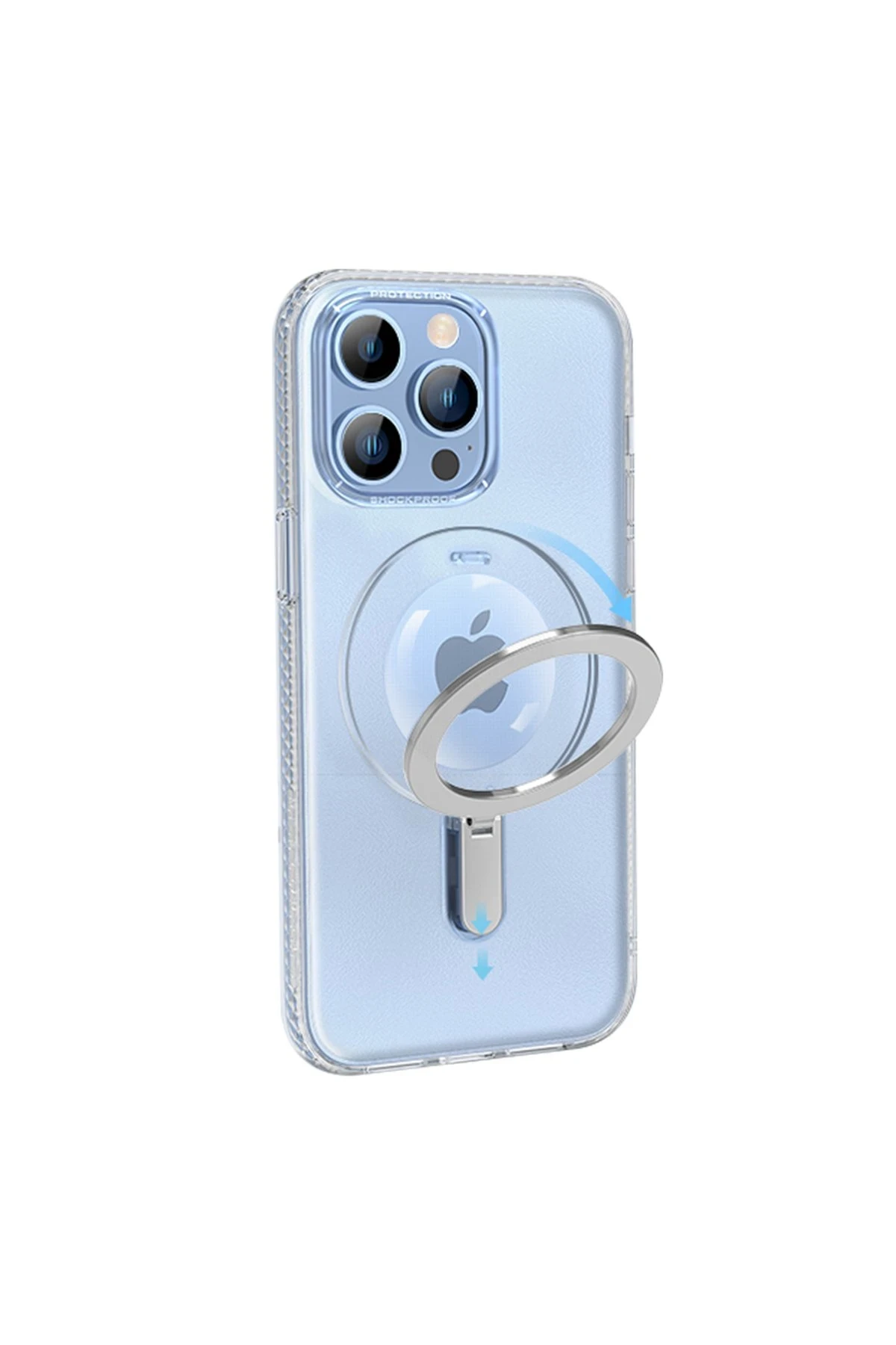 Joko Apple iPhone 14 Pro Kılıf Zoom Standlı Silikon - Siyah — görsel 4