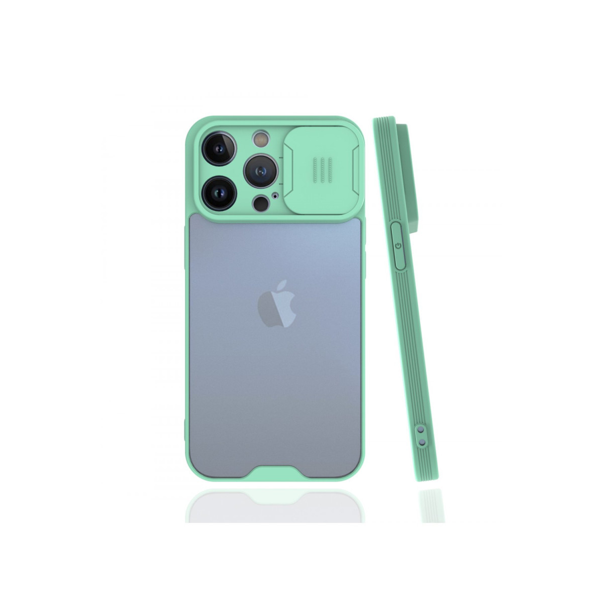 Newface Apple iPhone 13 Pro Max Kılıf Platin Kamera Koruma Silikon - Açık Yeşil — görsel 3