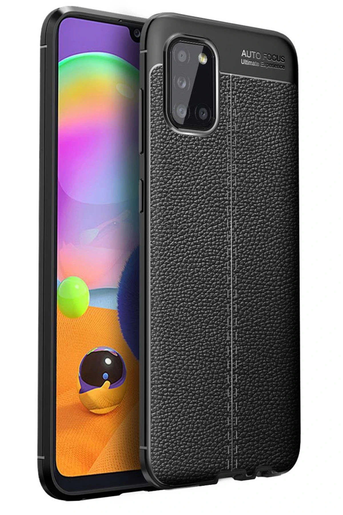 Newface Samsung Galaxy A31 Kılıf Auto Focus Kapak - Siyah