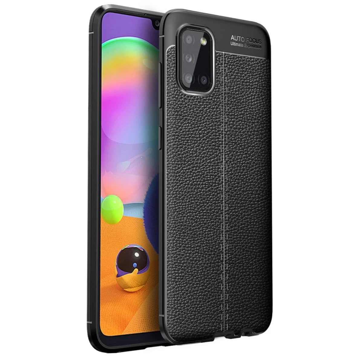 Newface Samsung Galaxy A31 Kılıf Auto Focus Kapak - Siyah — görsel 5