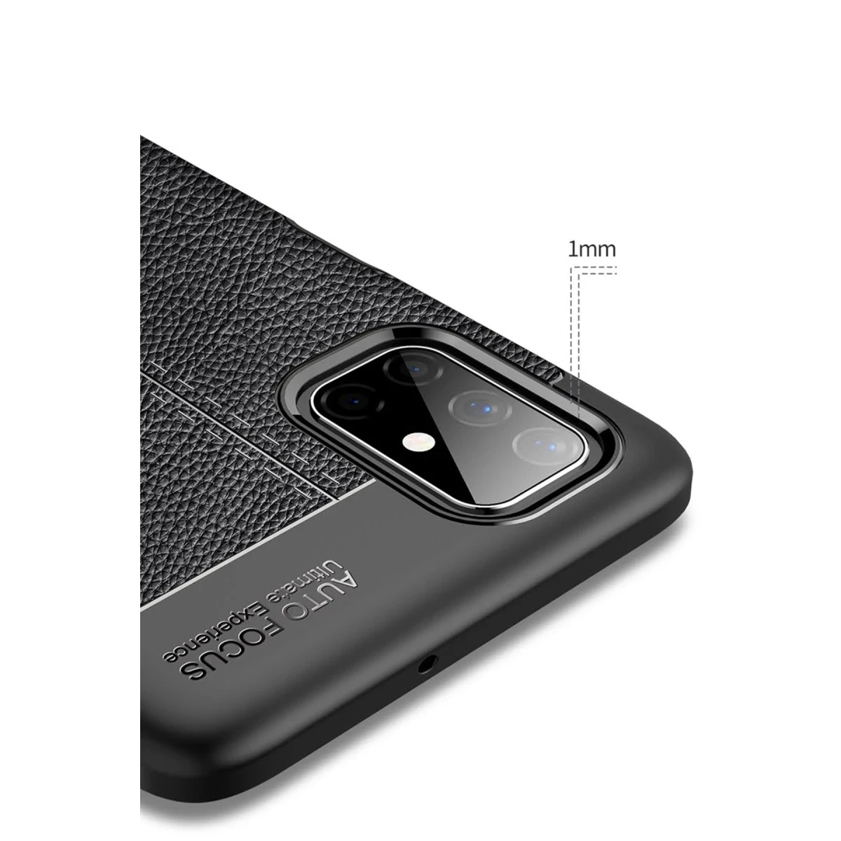 Newface Samsung Galaxy M51 Kılıf Auto Focus Kapak - Siyah — görsel 10