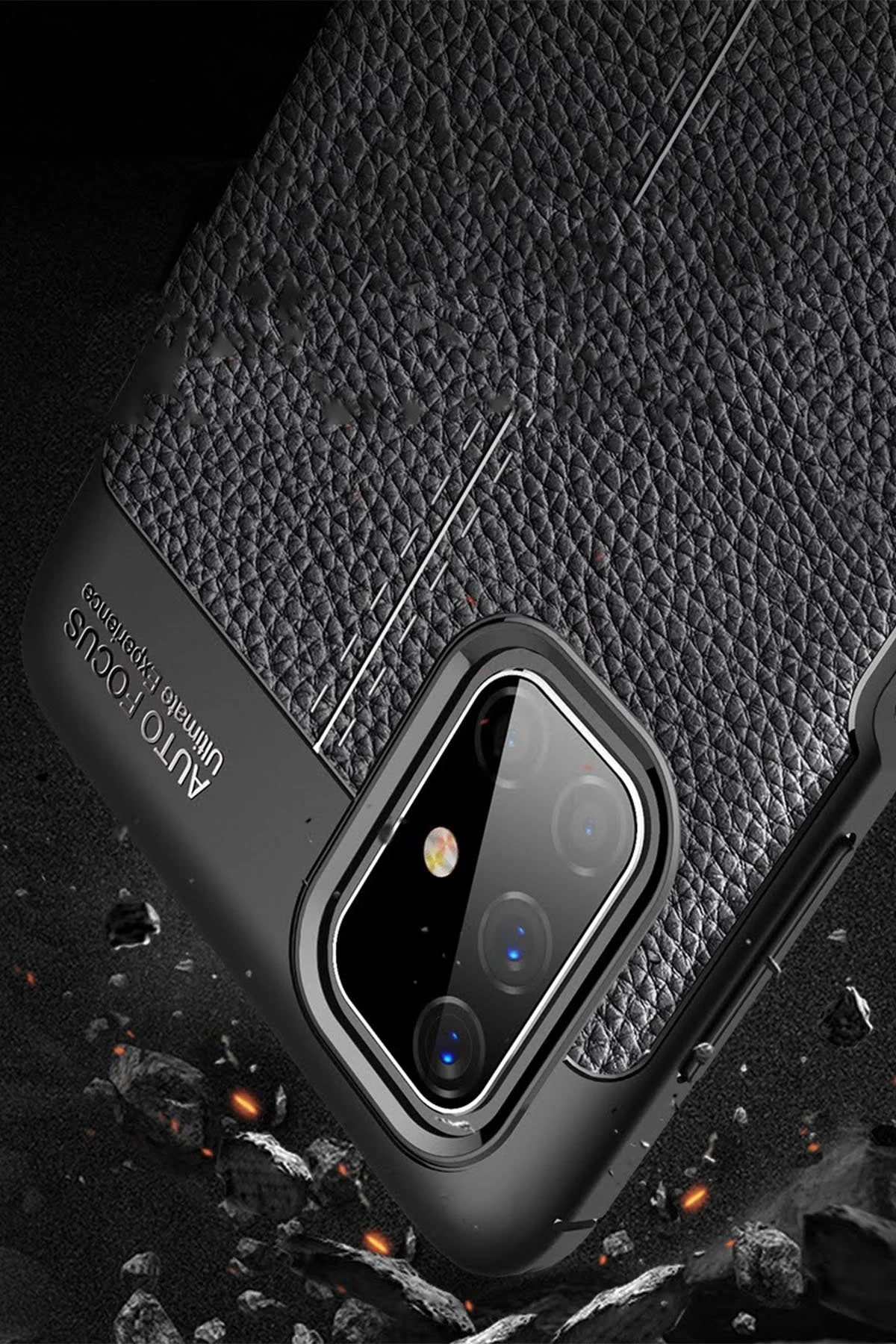 Newface Samsung Galaxy M51 Kılıf Auto Focus Kapak - Kırmızı