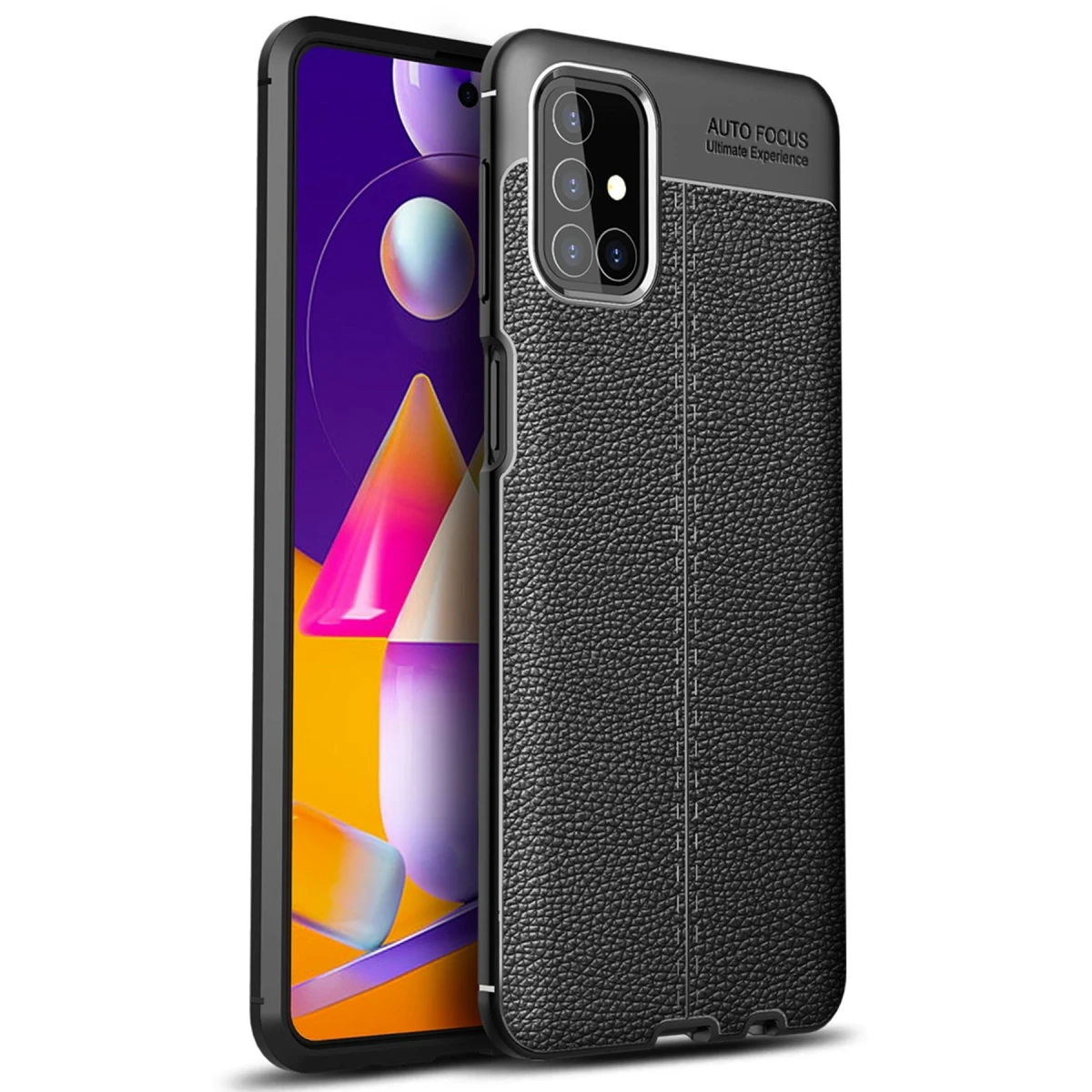 Newface Samsung Galaxy M31S Kılıf Auto Focus Kapak - Siyah — görsel 6