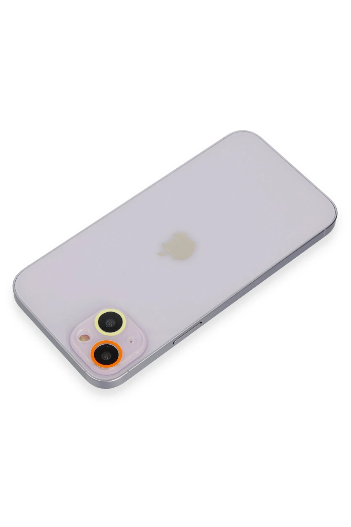 Newface Apple iPhone 14 Plus Renkli Kamera Lens Koruma Cam - Sarı-Turuncu — görsel 2