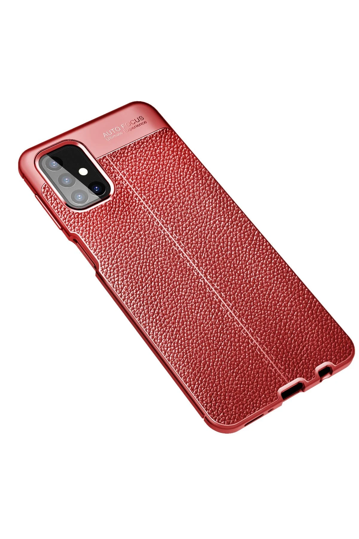 Newface Samsung Galaxy M31S Kılıf Auto Focus Kapak - Kırmızı