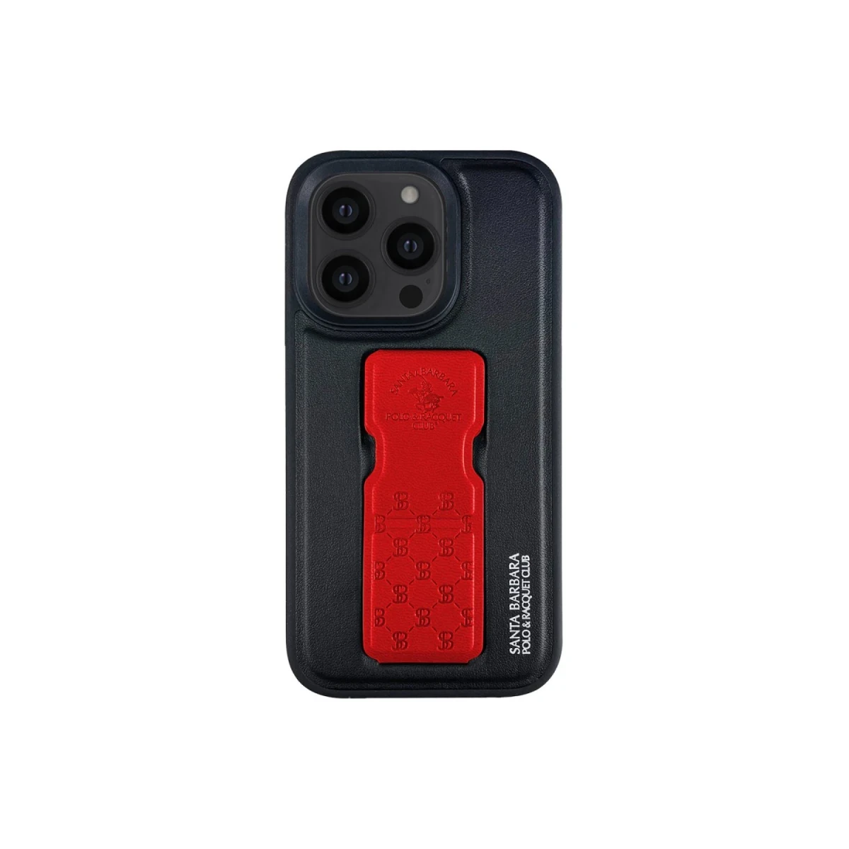 Santa Barbara Polo Racquet Club Apple iPhone 13 Pro Parker Stand Kapak - Kırmızı