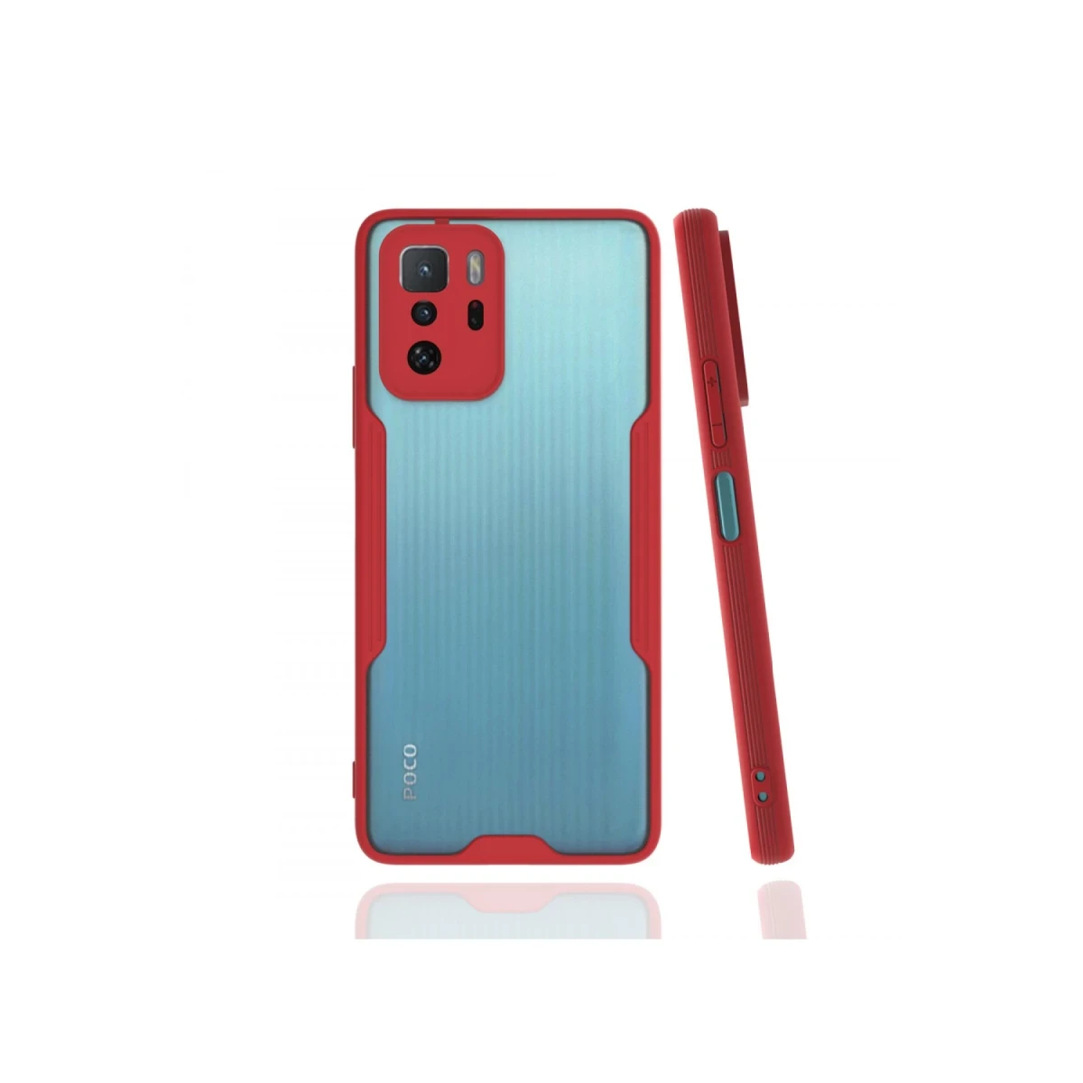 Newface Xiaomi Poco X3 GT Kılıf Platin Silikon - Kırmızı