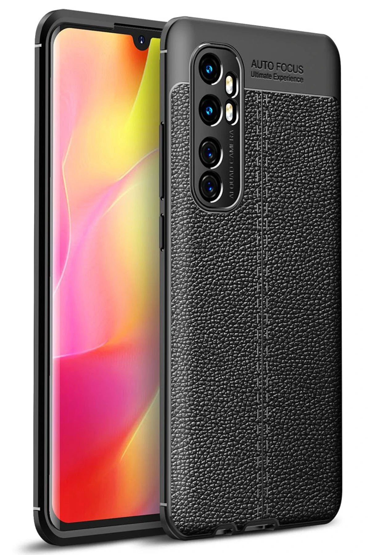 Newface Xiaomi Mi Note 10 Lite Kılıf Auto Focus Kapak - Siyah