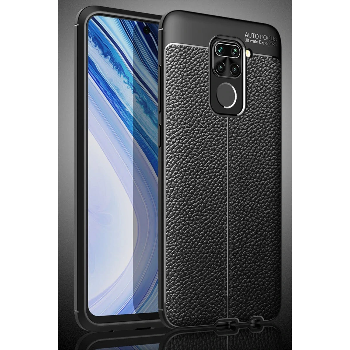 Newface Xiaomi Redmi Note 9 Kılıf Auto Focus Kapak - Siyah — görsel 8
