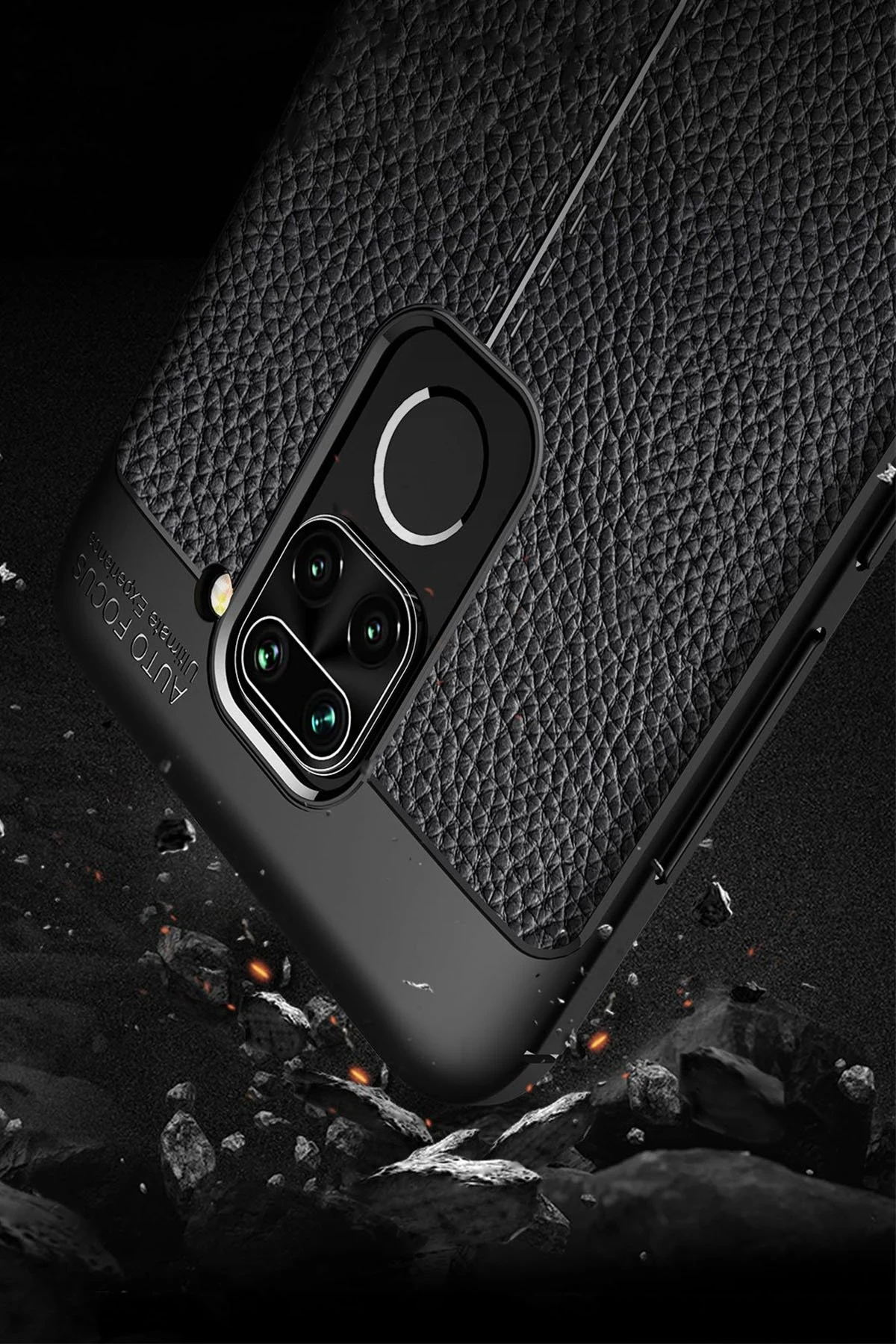 Newface Xiaomi Redmi Note 9 Kılıf Auto Focus Kapak - Siyah — görsel 4