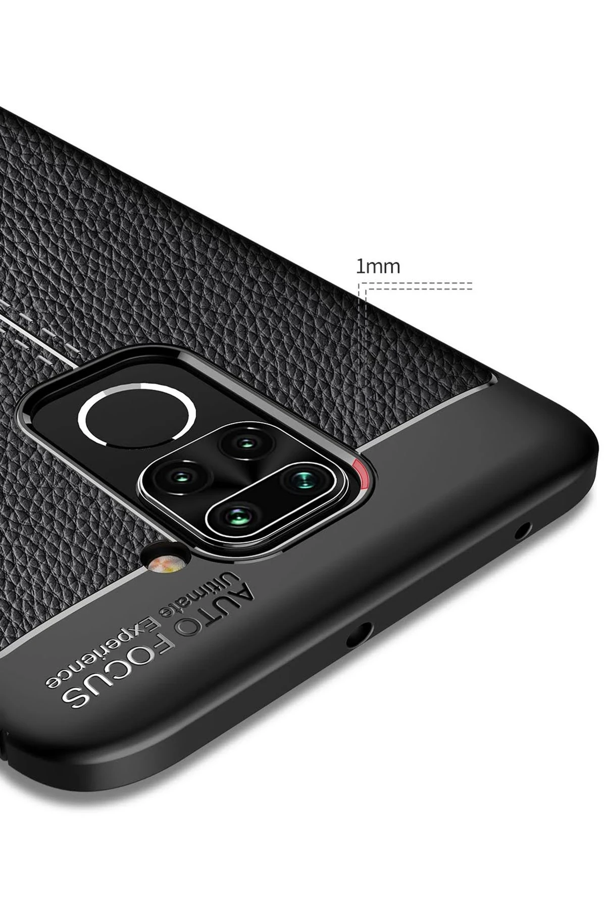 Newface Xiaomi Redmi Note 9 Kılıf Auto Focus Kapak - Siyah — görsel 5