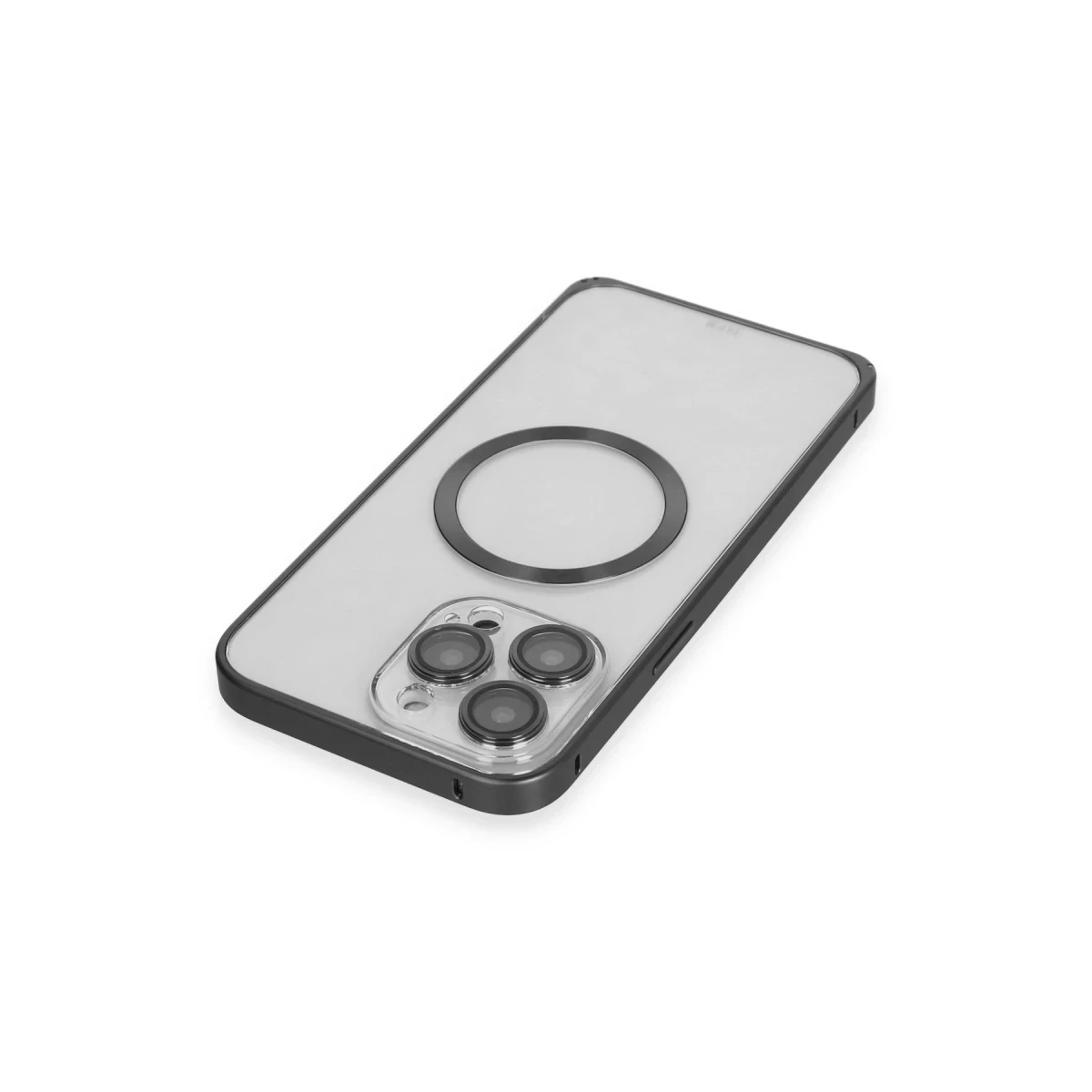 Joko Apple iPhone 14 Pro Kılıf Metal Bumper Magneticsafe Kapak - Siyah — görsel 10